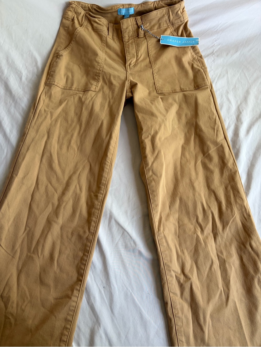 Draper James Women's Wide-Leg Pants in Tan Size 6  NWT